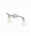 SNAKE white wall light 2 bulbs