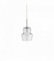 ZENO Transparent Suspension 1 bulb Diameter 16 Cm