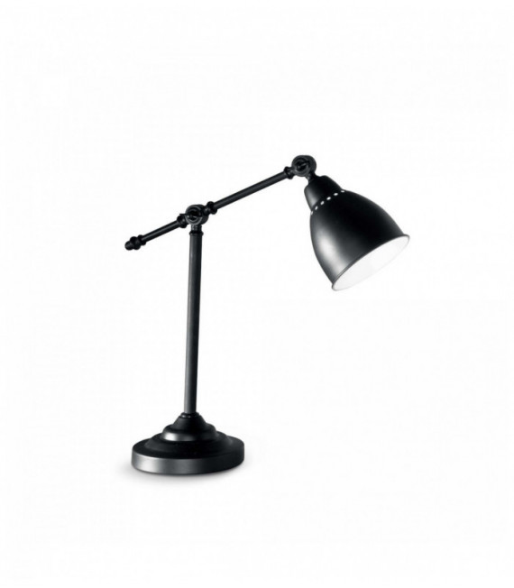 Lámpara de mesa negra con 1 luz de NEWTON