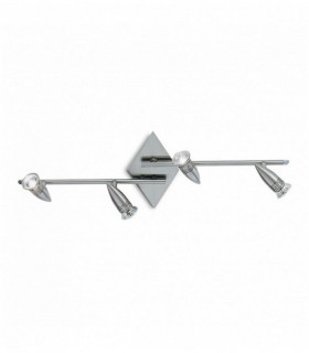 Plafoniera ALFA nichel 4 lampadine