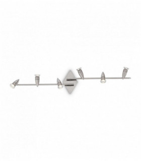 ALFA nickel ceiling light 6 bulbs