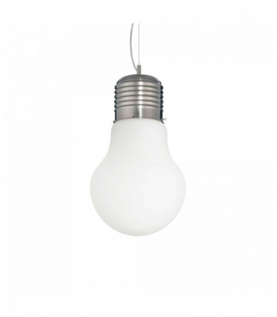 LUCE BIANCO Nickel Pendelleuchte 1 Glühlampe
