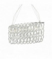 Chrome pendant light ALBA 7 metal bulbs