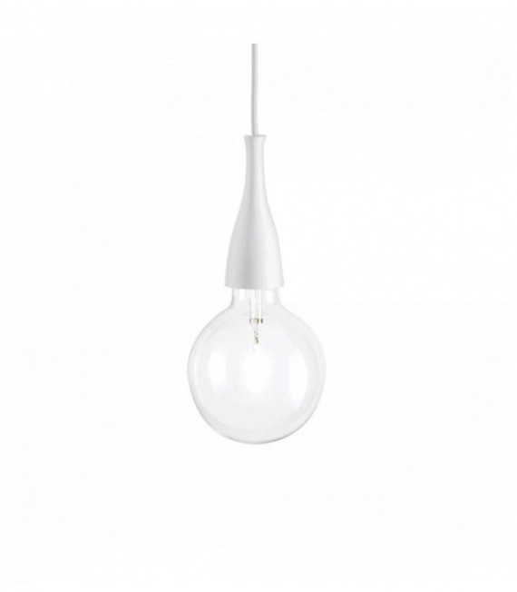 White MINIMAL pendant light 1 bulb