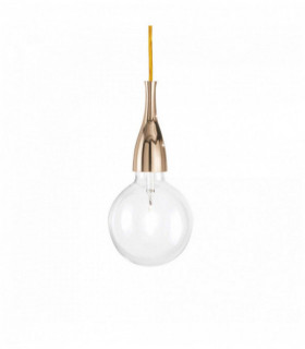 Gold Pendelleuchte MINIMAL 1 Glühbirne