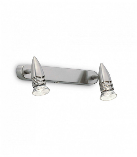 ALFA nickel wall light 2 bulbs