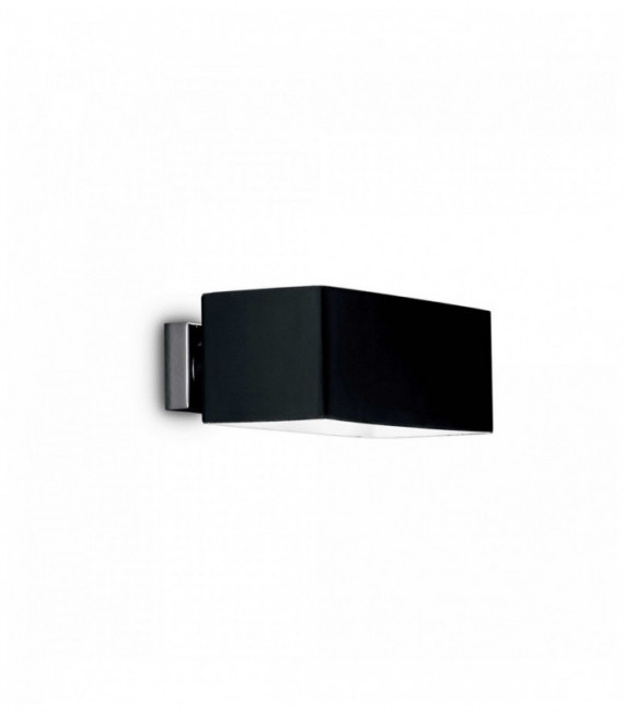 BOX schwarze Wandleuchte 2 Glühbirnen