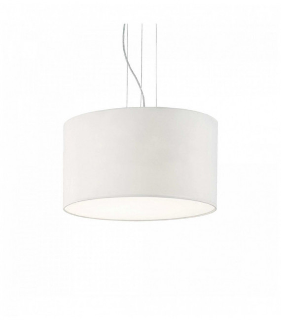 WHEEL white pendant lamp 5 bulbs