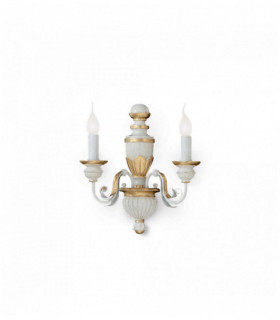 Applique murale Blanche antique FIRENZE 2 ampoules