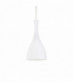 White pendant lamp OLIMPIA 1 bulb