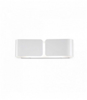 White CLIP wall light 2 bulbs Width 44 Cm