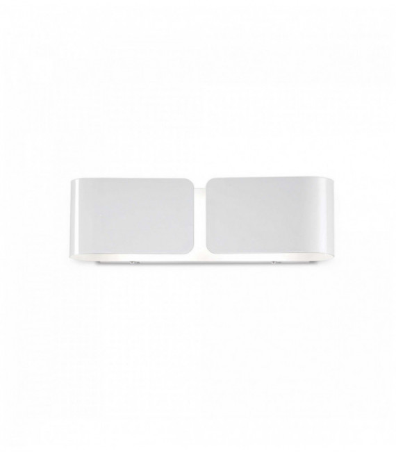 Aplique blanco CLIP 2 bombillas Ancho 44 Cm