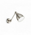 NEWTON nickel wall light 1 bulb