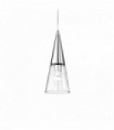 Chrome pendant light CONO 1 bulb