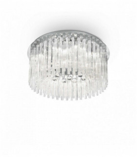 ELEGANT Chrom Deckenleuchte 12 Lampen