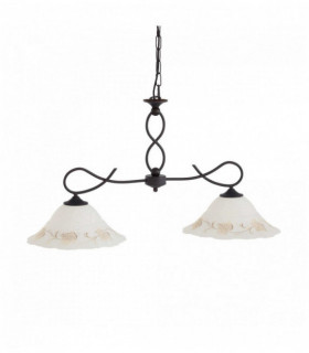 Amber FOGLIA pendant light 2 bulbs