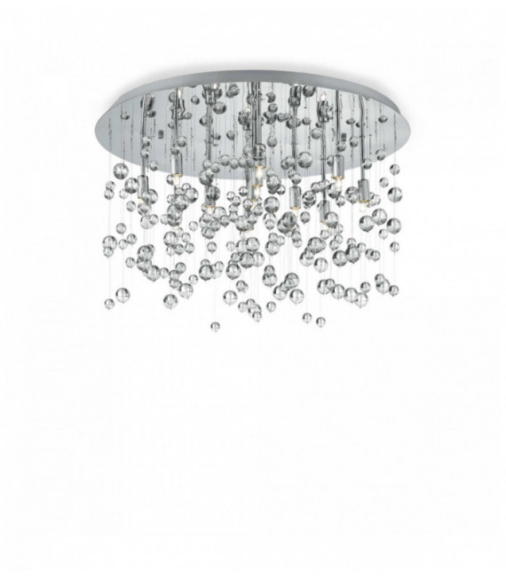 Plafonnier Chrome NEVE 8 ampoules