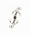TIROL Rust ceiling light 6 bulbs