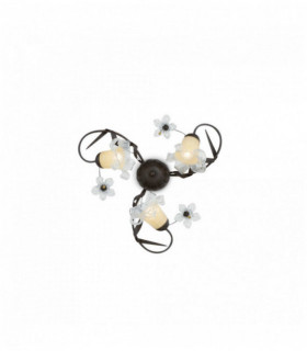 Plafonnier Rouille TIROL 3 ampoules