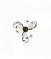 Plafonnier Rouille TIROL 3 ampoules
