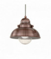 SAILOR copper pendant lamp 1 metal bulb