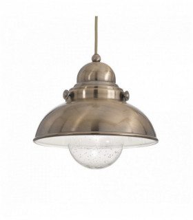 SAILOR Brown pendant lamp 1 metal bulb