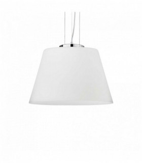Sospensione bianca CILINDRO 1 lampadina Diametro 85 Cm