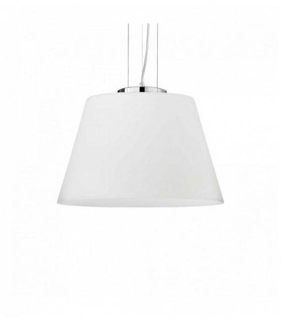 Weiße Aufhängung ZYLINDER 1 Glühlampe Durchmesser 85 cm