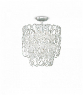 Plafonnier Chrome ALBA 7 ampoules