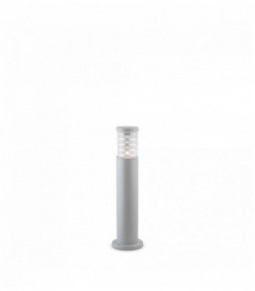 TRONCO Lámpara de pie gris 1 bombilla de aluminio