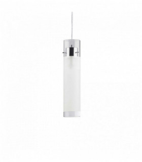 Lámpara colgante cromada FLAM 1 bombilla Altura 6 Cm