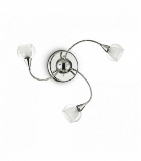 Plafonnier Transparent TENDER 3 ampoules