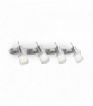 Chrome ceiling light ELIS 4 bulbs