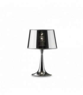 Lámpara de mesa Cromo LONDON CROMO 1 bombilla de metal
