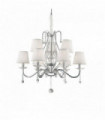 SENIX chrome crystal pendant light 9 bulbs