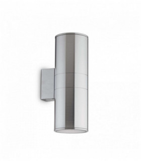 Wandleuchte Aluminium GUN 2 Lampen Höhe 21 cm