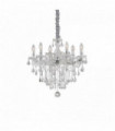 FLORIAN crystal chrome pendant 6 lights
