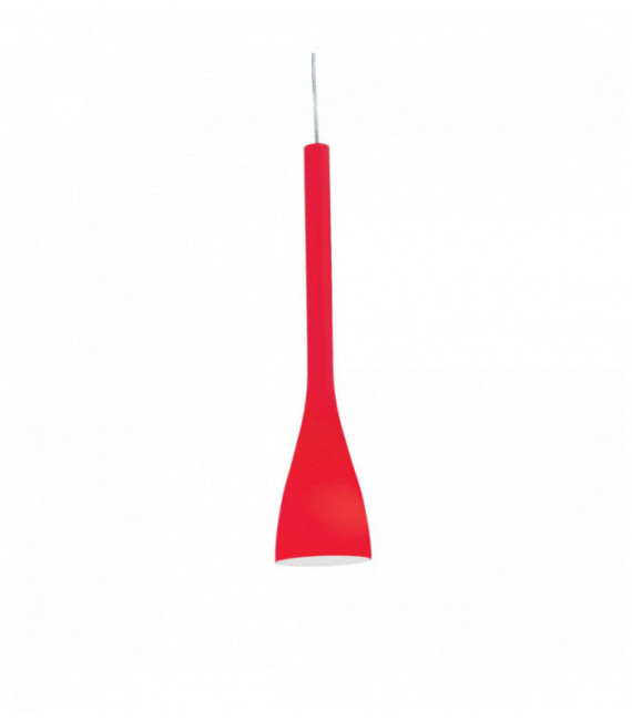 Lampadario FLUT Rosso 1 Lampadina Diametro 40 Cm