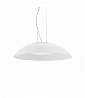 Suspension Blanche LENA 3 ampoules Largeur 11 Cm