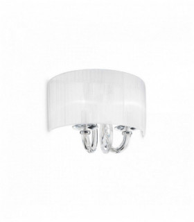 Lampada da parete bianca SWAN 2 lampadine