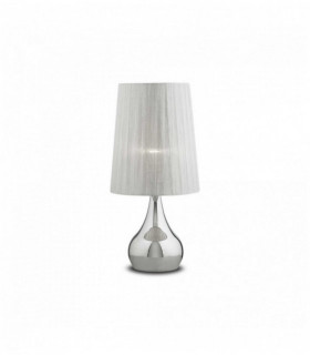 Lampe de table Argentée ETERNITY 1 ampoule en métal