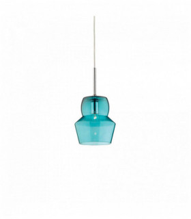 ZENO Blu Sospensione 1 Lampadina Diametro 16 Cm