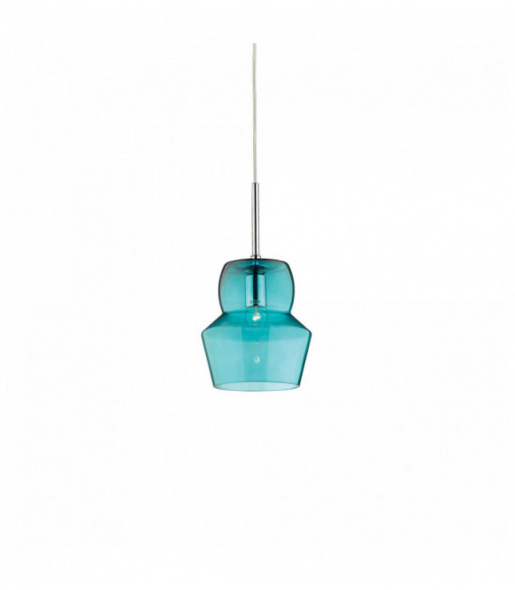 Suspension Bleue ZENO 1 ampoule Diamètre 16 Cm