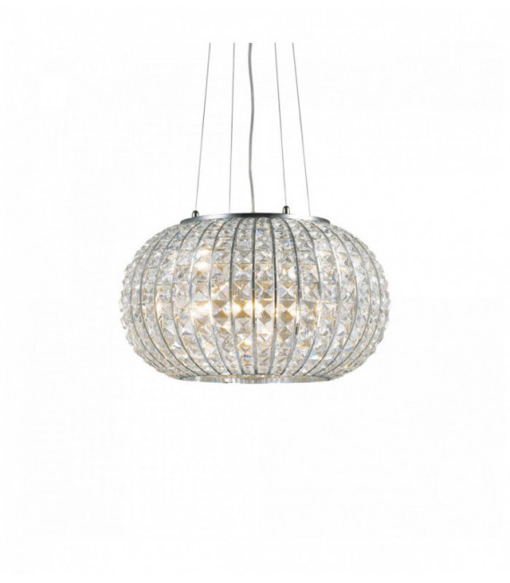 Suspension Chromée en cristal CALYPSO 3 ampoules