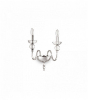 DOGE Applique trasparente 2 lampadine