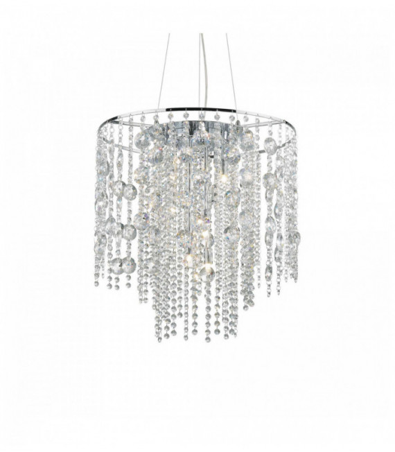 Verchromte Pendelleuchte EVASIONE 10 Lampen