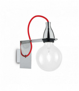 MINIMAL Aplique de cromo 1 bombilla