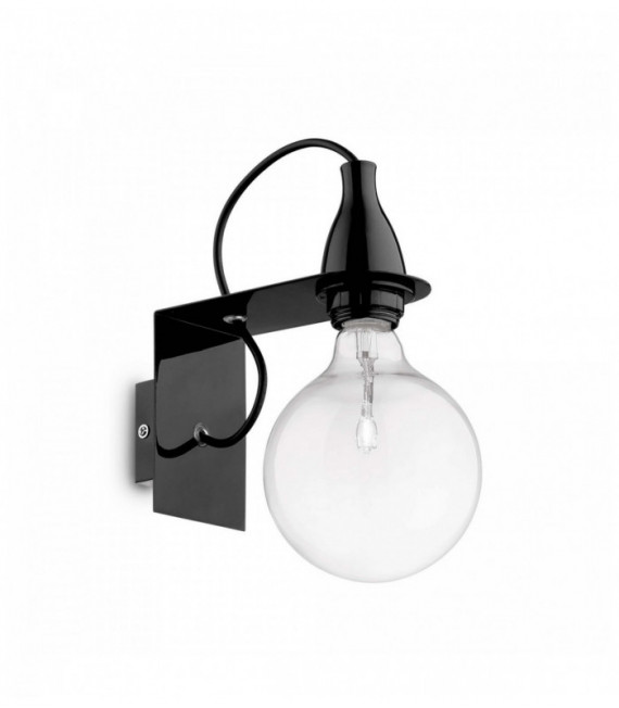 MINIMAL negro aplique 1 bombilla