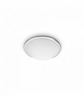 Plafón cromado RING 2 bombillas