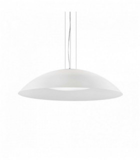 White pendant lamp LENA 3 bulbs Diameter 64 Cm
